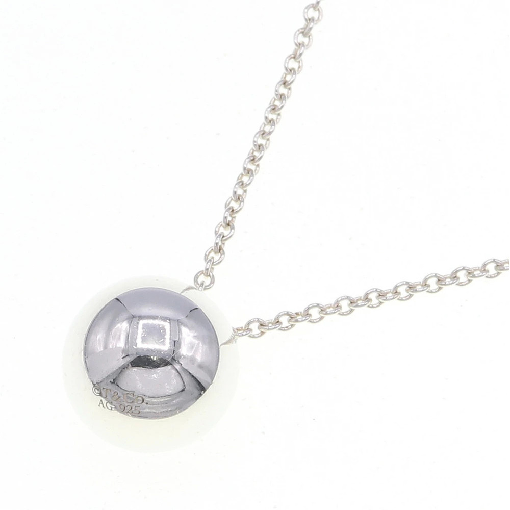 Tiffany Co Ball Necklace Sterling Silver Pendant Accessory